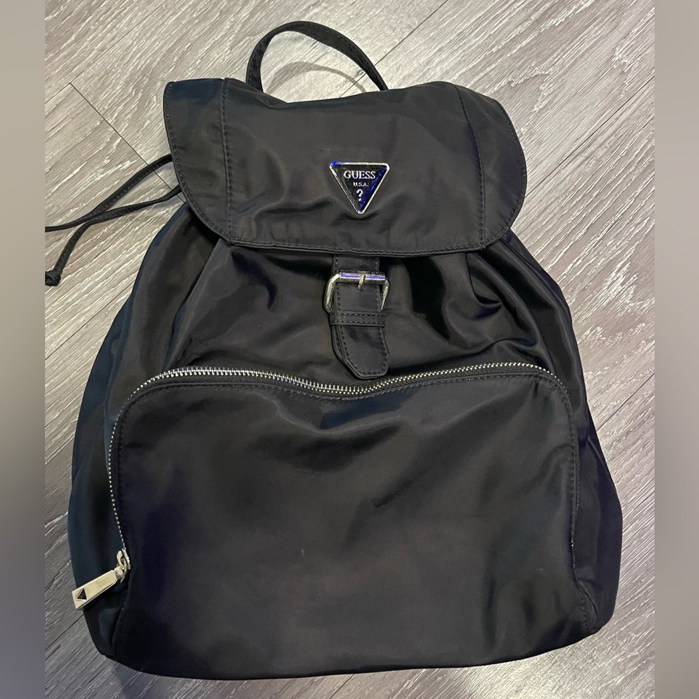 GUESS Sleek Black Backpack